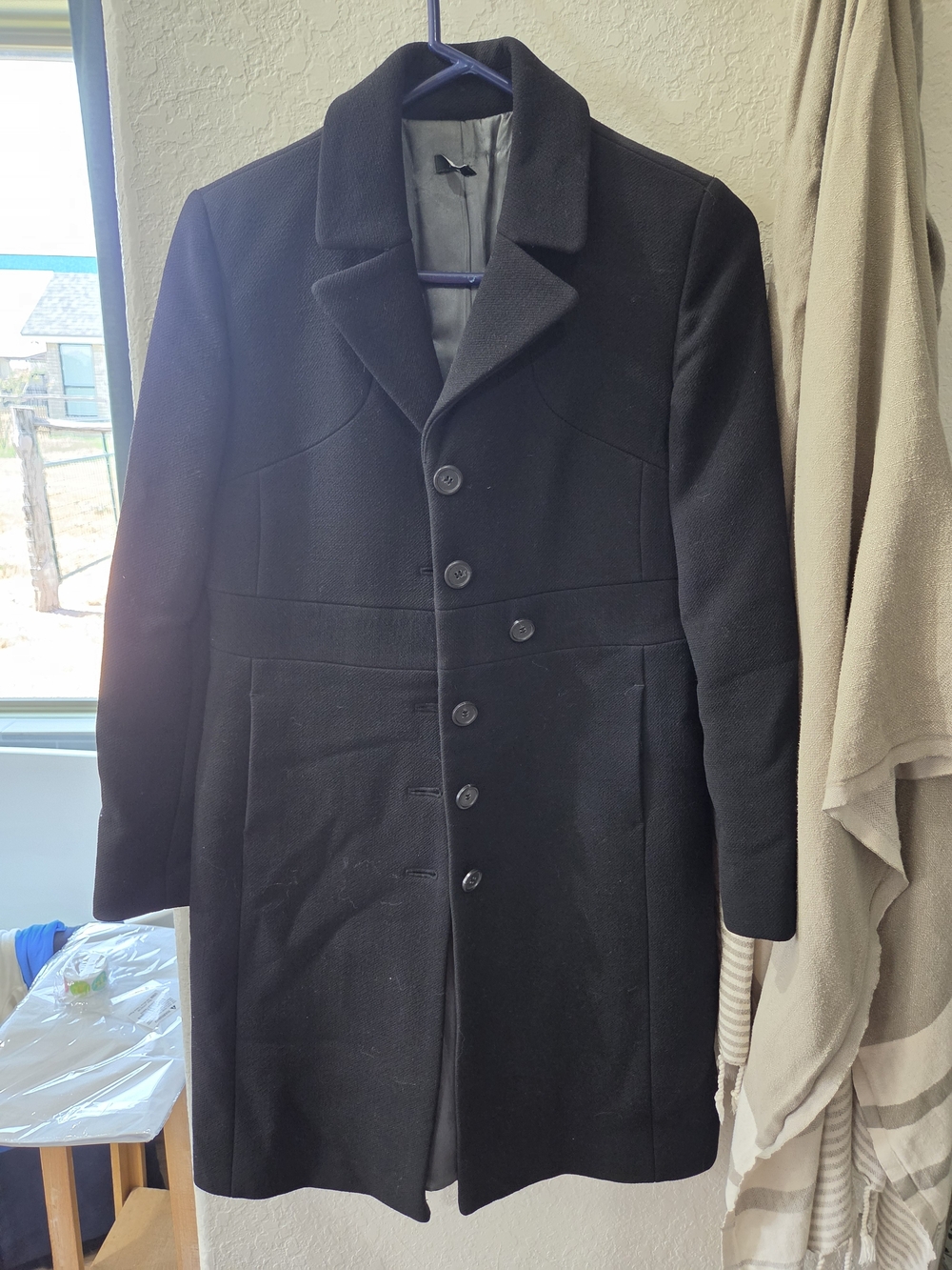 J. Crew Womens Black Wool Pea Coat